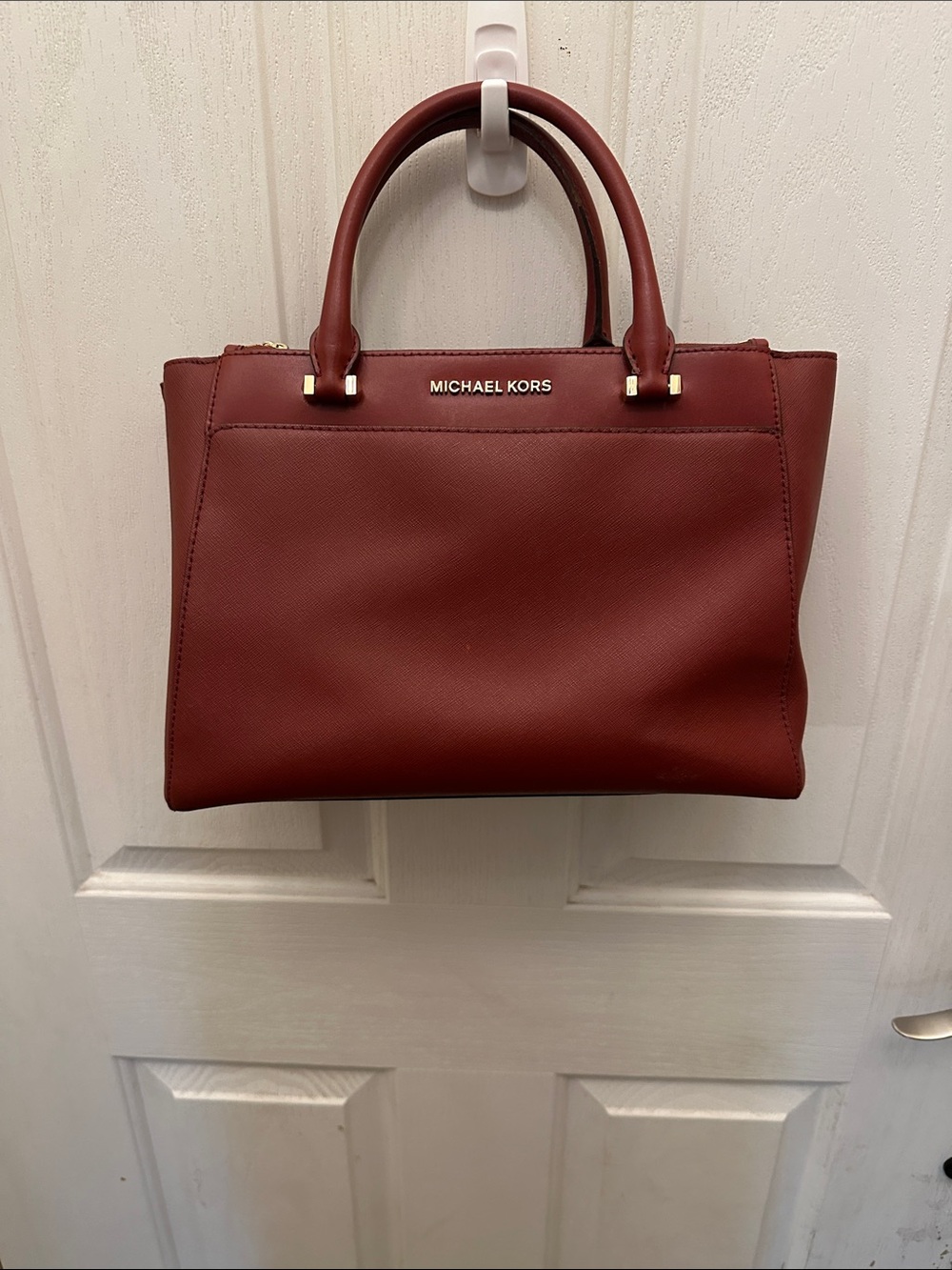 Michael Kors Deep Wine Leather Satchel